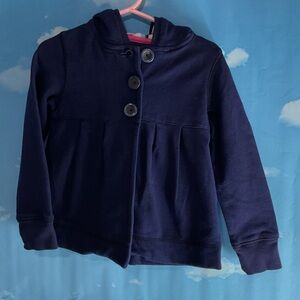 Navy Blue Button-Up Jacket